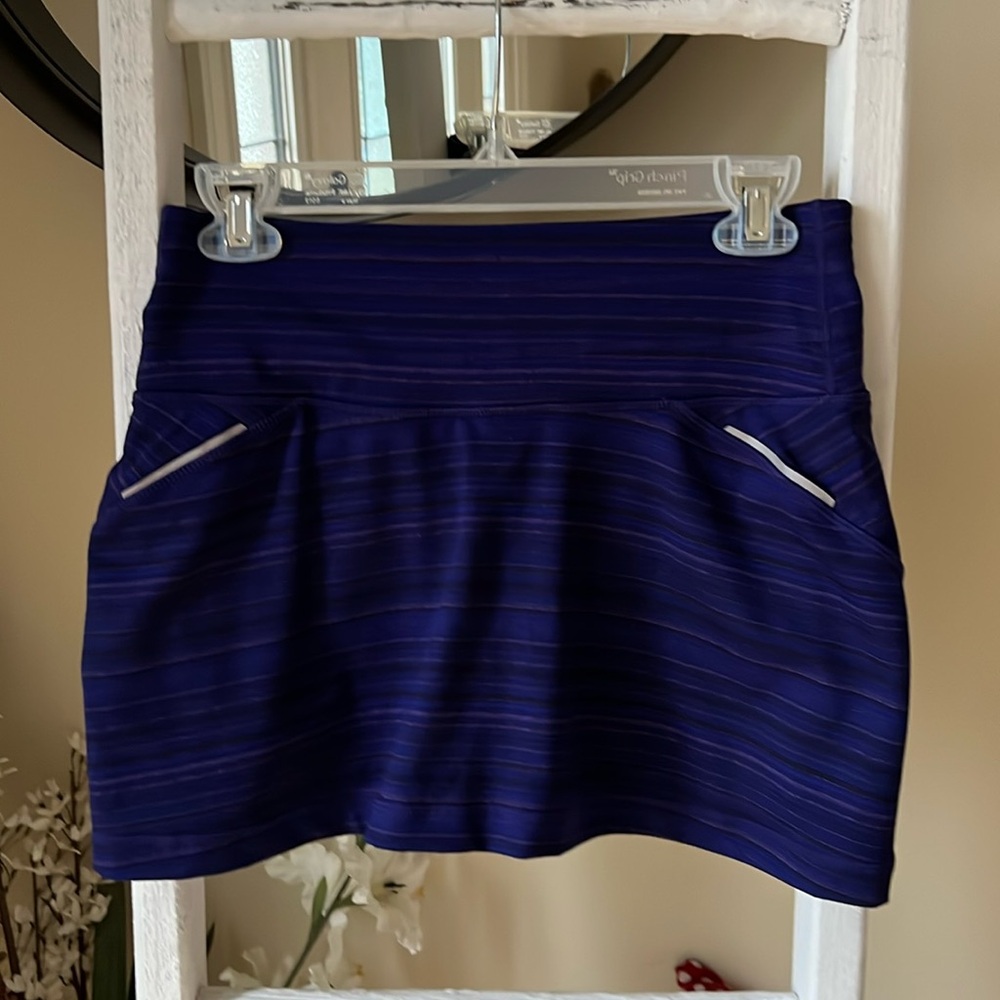 Athleta Purple Striped Athletic Skirt.  Size XS